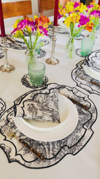 Green Wave Placemat + Napkin