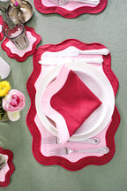 Rose&Burgundy Wave 2’li Amerikan Servisi